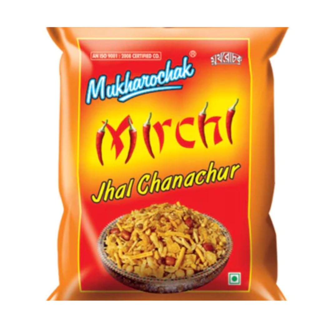 Pack of two Mukharochak Mirchi Jhal Chanachur pouches