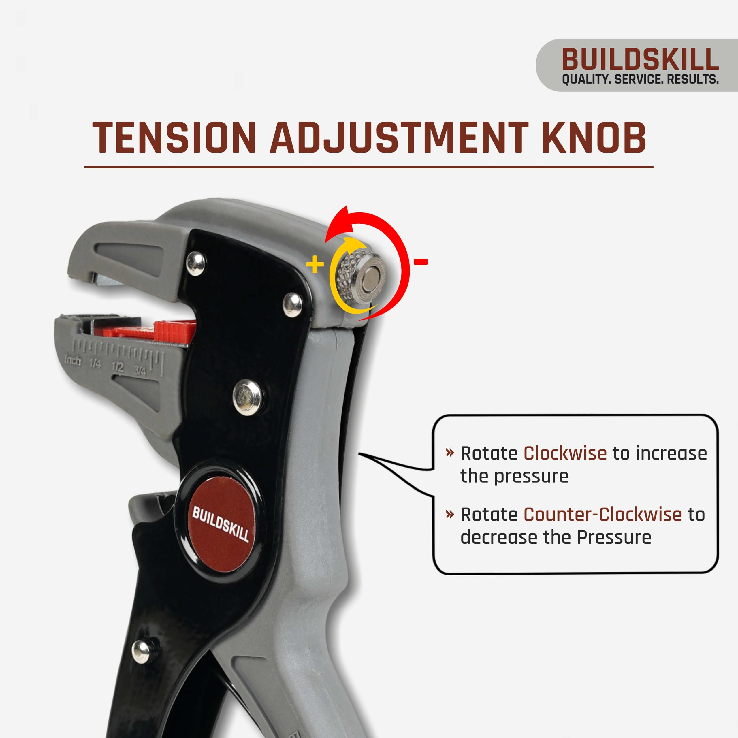 BUILDSKILL 2 IN 1 Automatic Wire Stripping & Cutting Tool – view 4