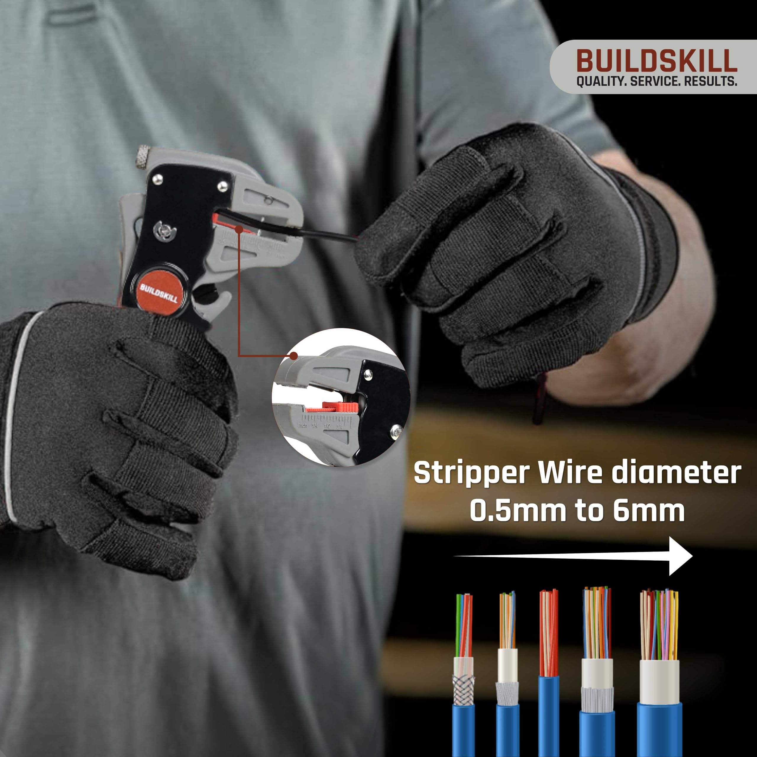 BUILDSKILL 2 IN 1 Automatic Wire Stripping & Cutting Tool – view 6
