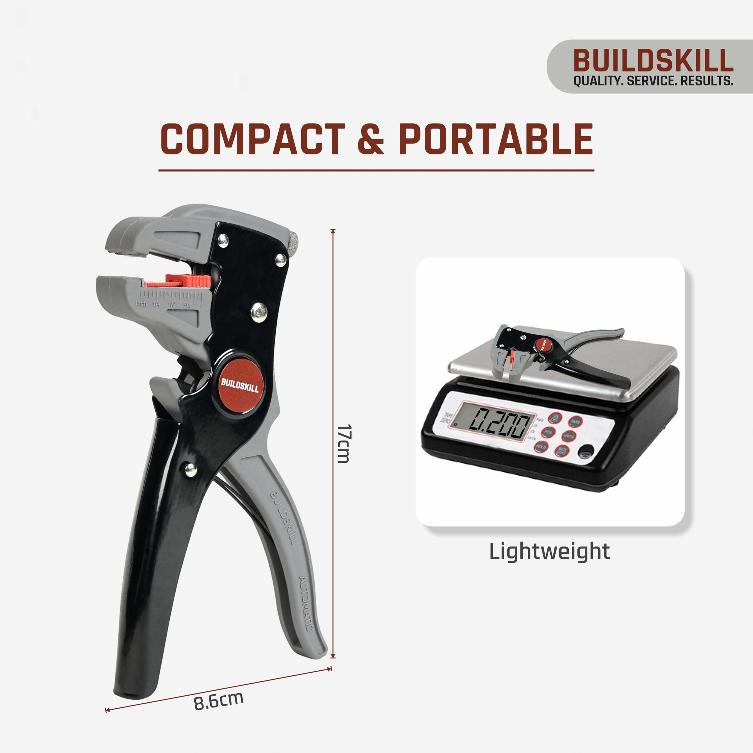 BUILDSKILL 2 IN 1 Automatic Wire Stripping & Cutting Tool – view 9