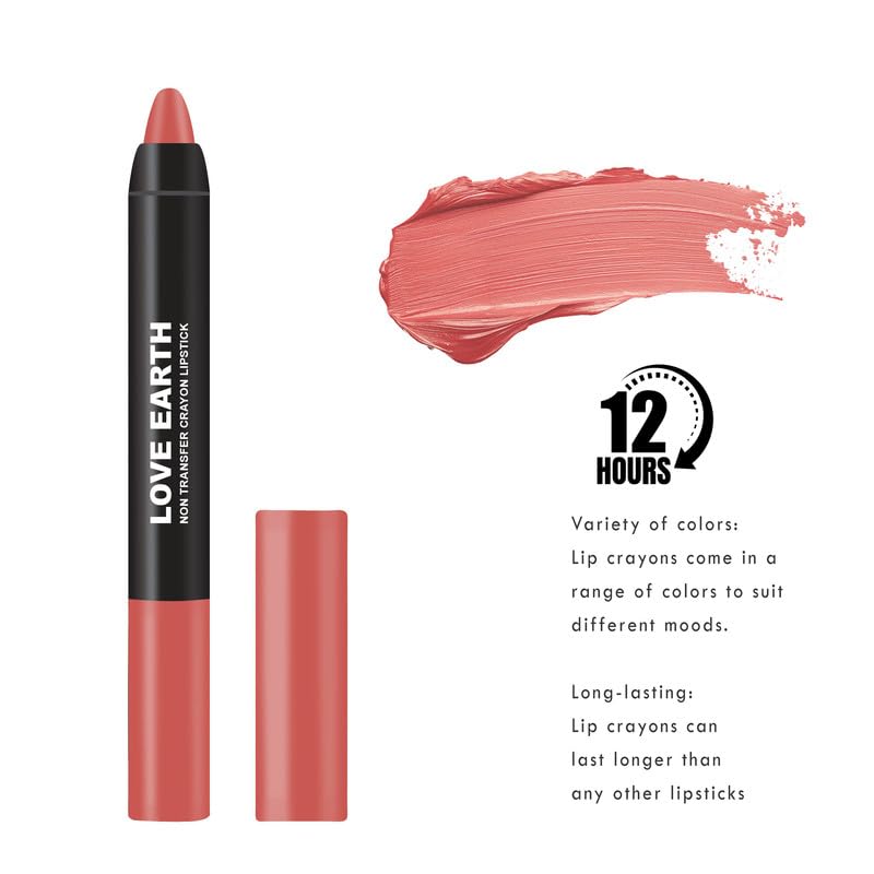 Love Earth Non Transfer Crayon Lipstick-Hardy Mums – view 4