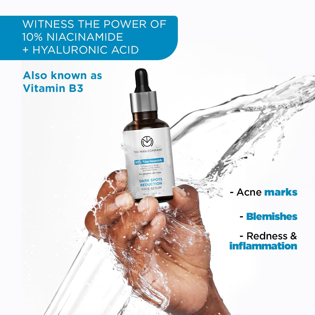The Man Company 10% Niacinamide Face Serum with Hyaluronic Acid for Men – view 5
