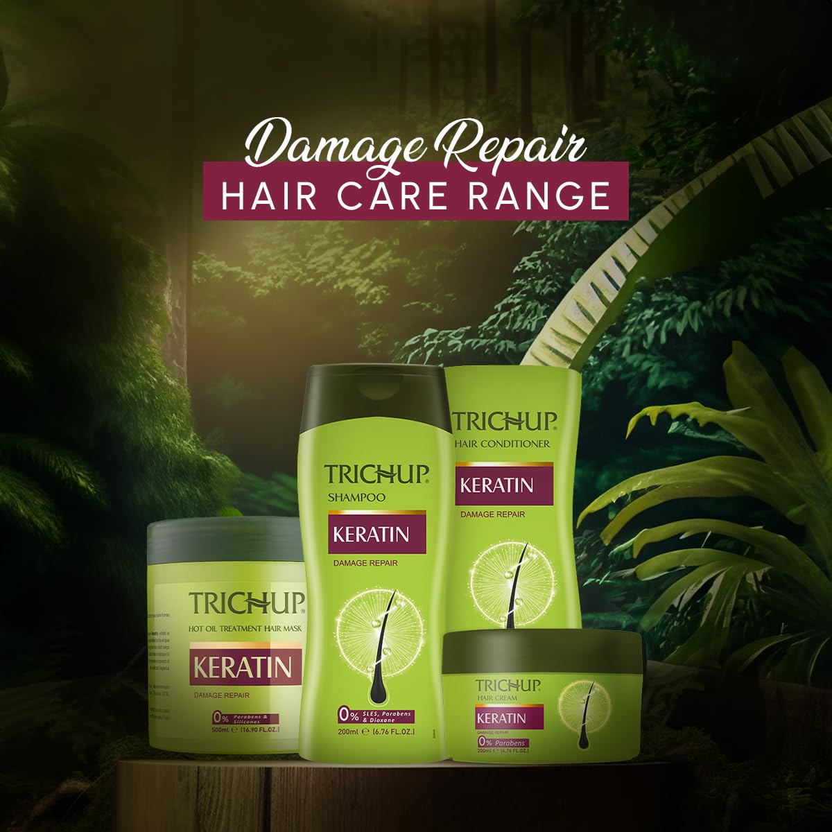Trichup Keratin Shampoo 400 ml (Pack of 2) – view 4