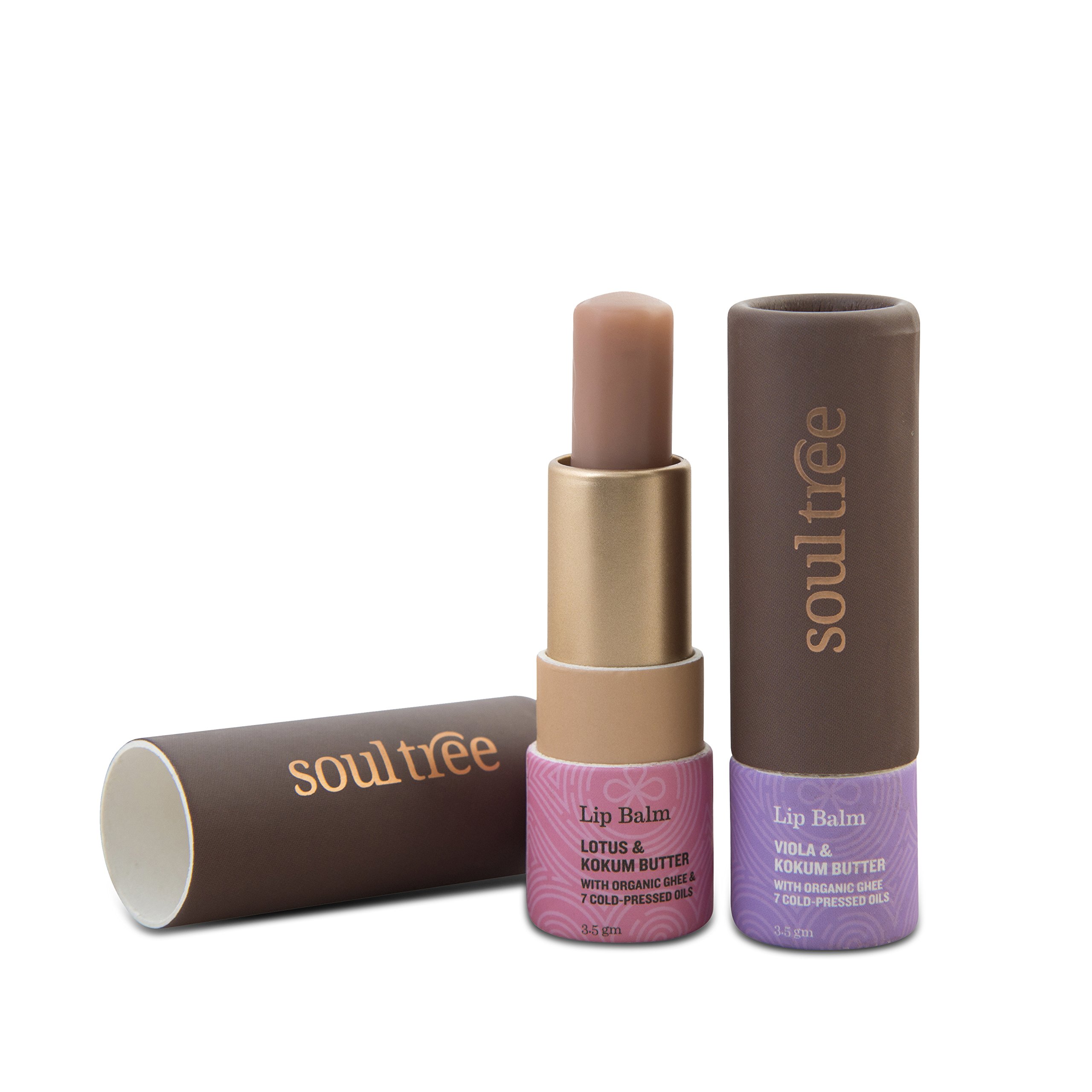SoulTree Ayurvedic Lip Balm - Lotus and Kokum Butter – view 6