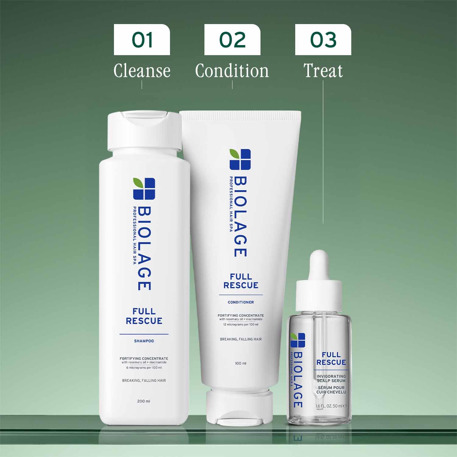 Biolage Full Rescue Anti-Breakage Conditioner, 74% less breakage & Reduces Hairfall, With Rosemary Oil & Niacinamide, Vegan & Cruelty-Free I For Men and Women – view 8