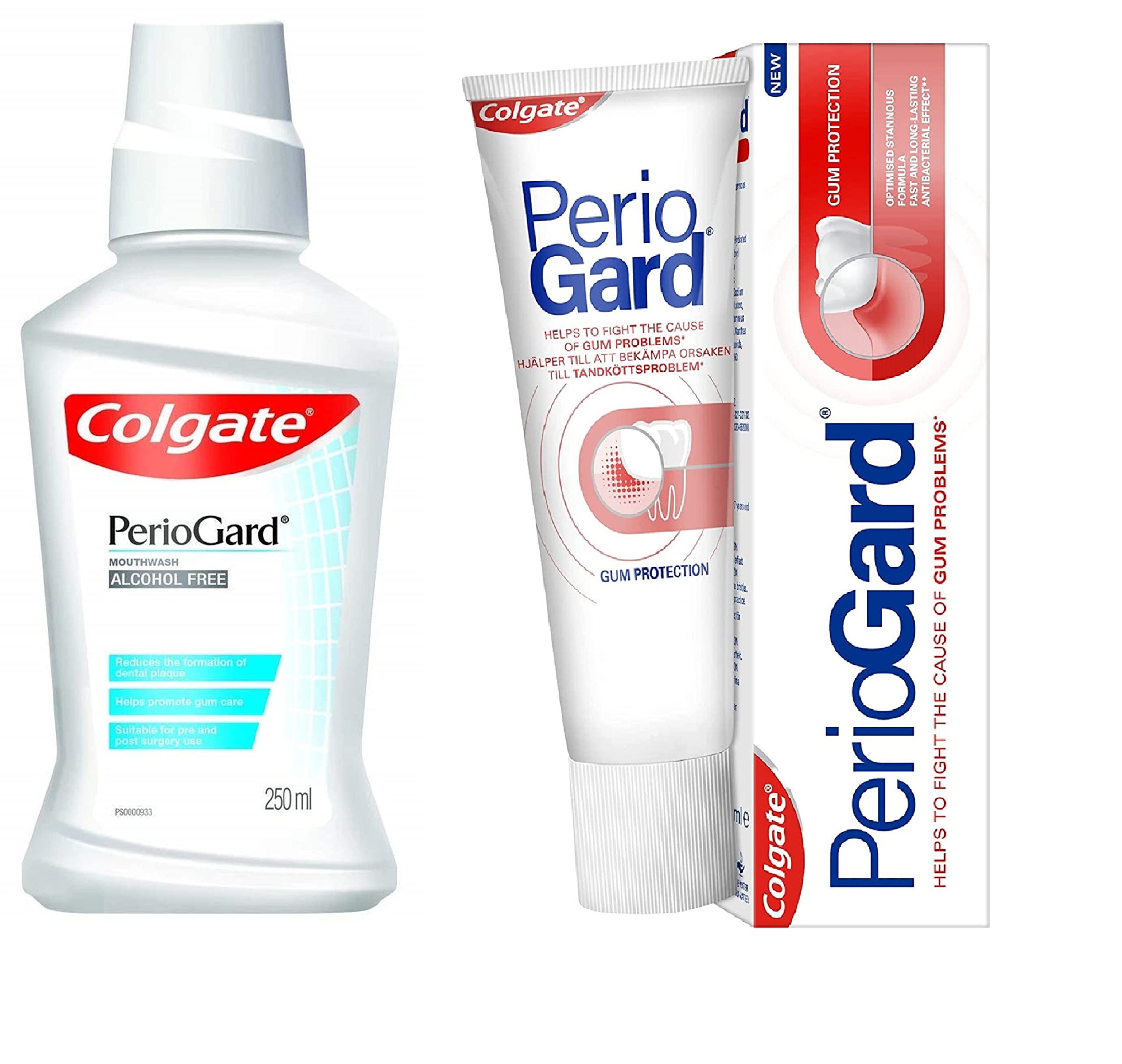 Colgate PerioGard gum care combo with toothpaste and mouthwash