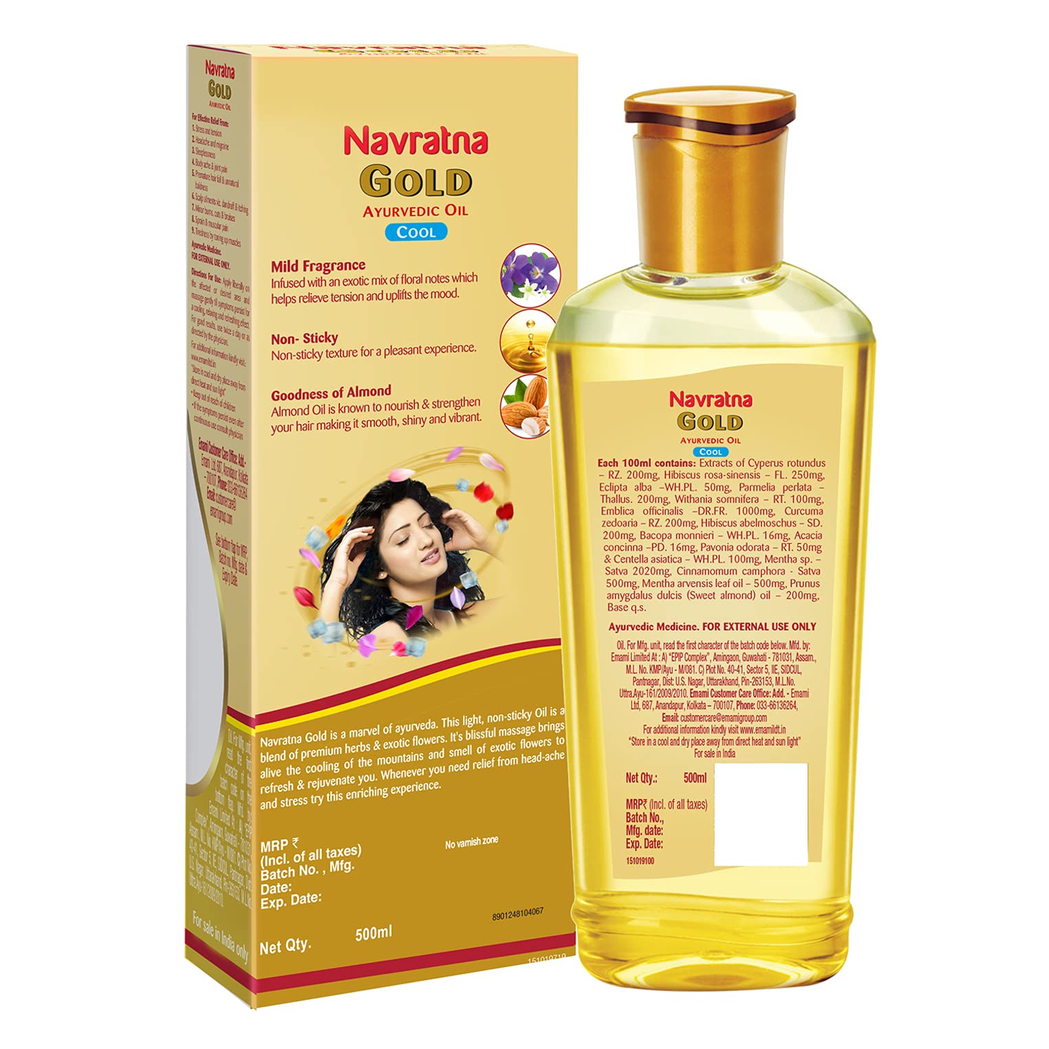 Navratna Gold Ayurvedic Oil – view 4