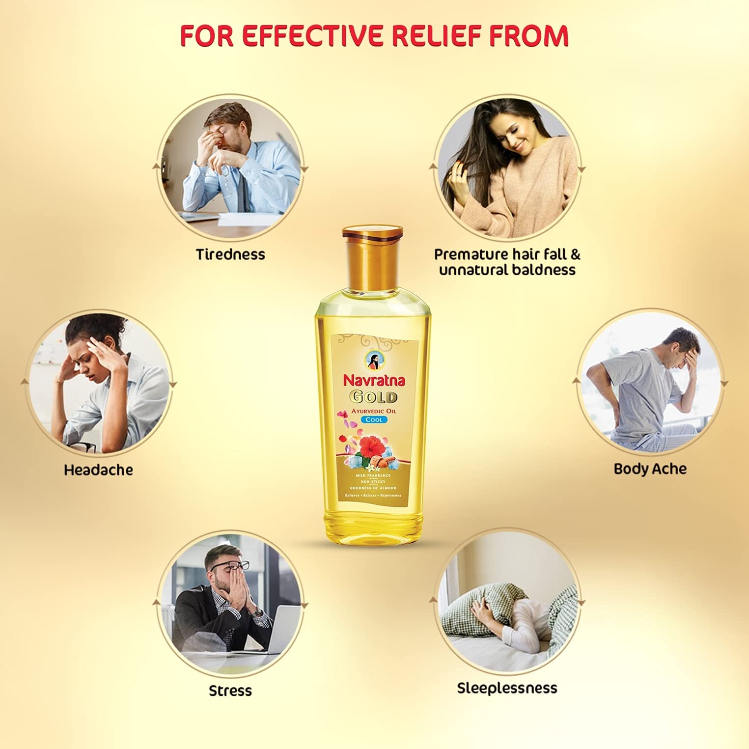 Navratna Gold Ayurvedic Oil – view 6
