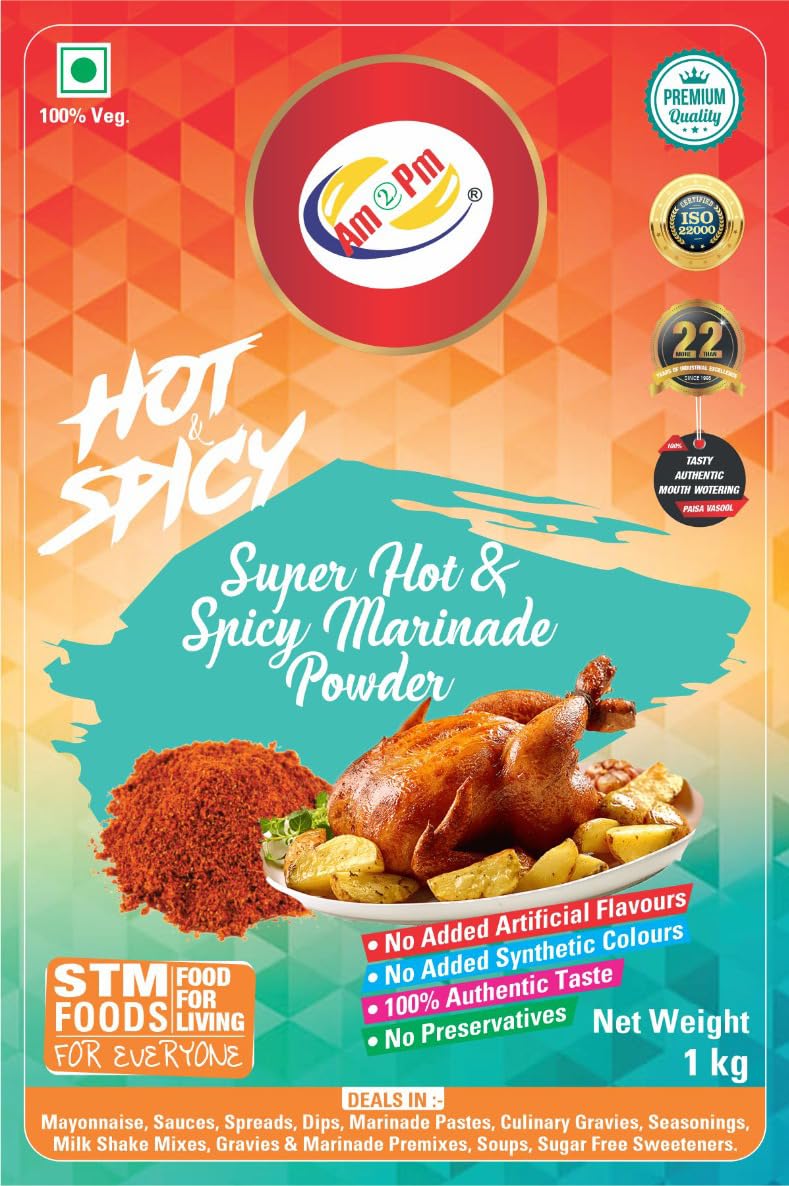 Am 2 Pm - Super Hot & Spicy Marinade Base Mix Ready to Cook Spice Mix 1kg – view 5