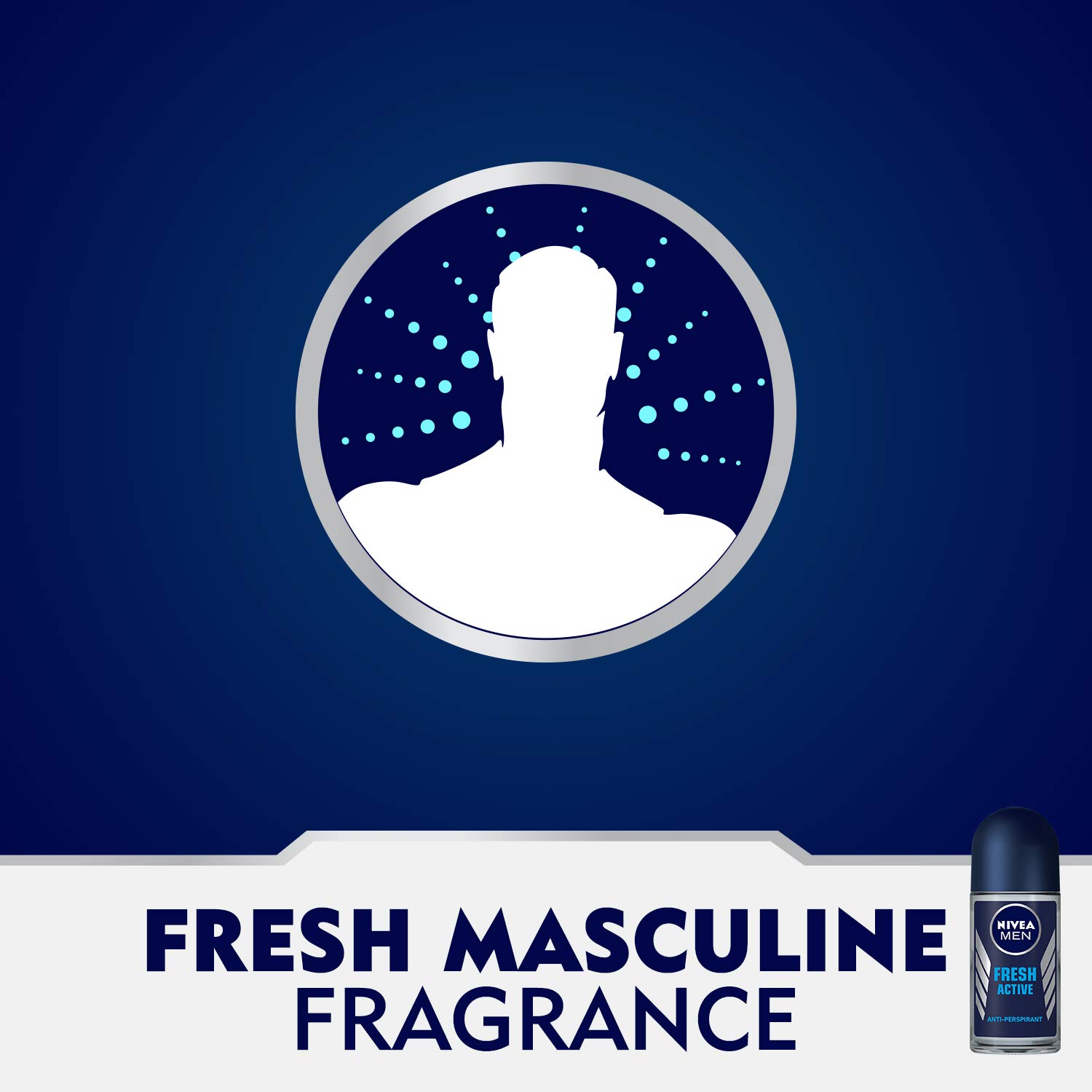 Nivea Fresh Active Deodorant Roll On for Men, 50ml, (Pack of 3) – view 3