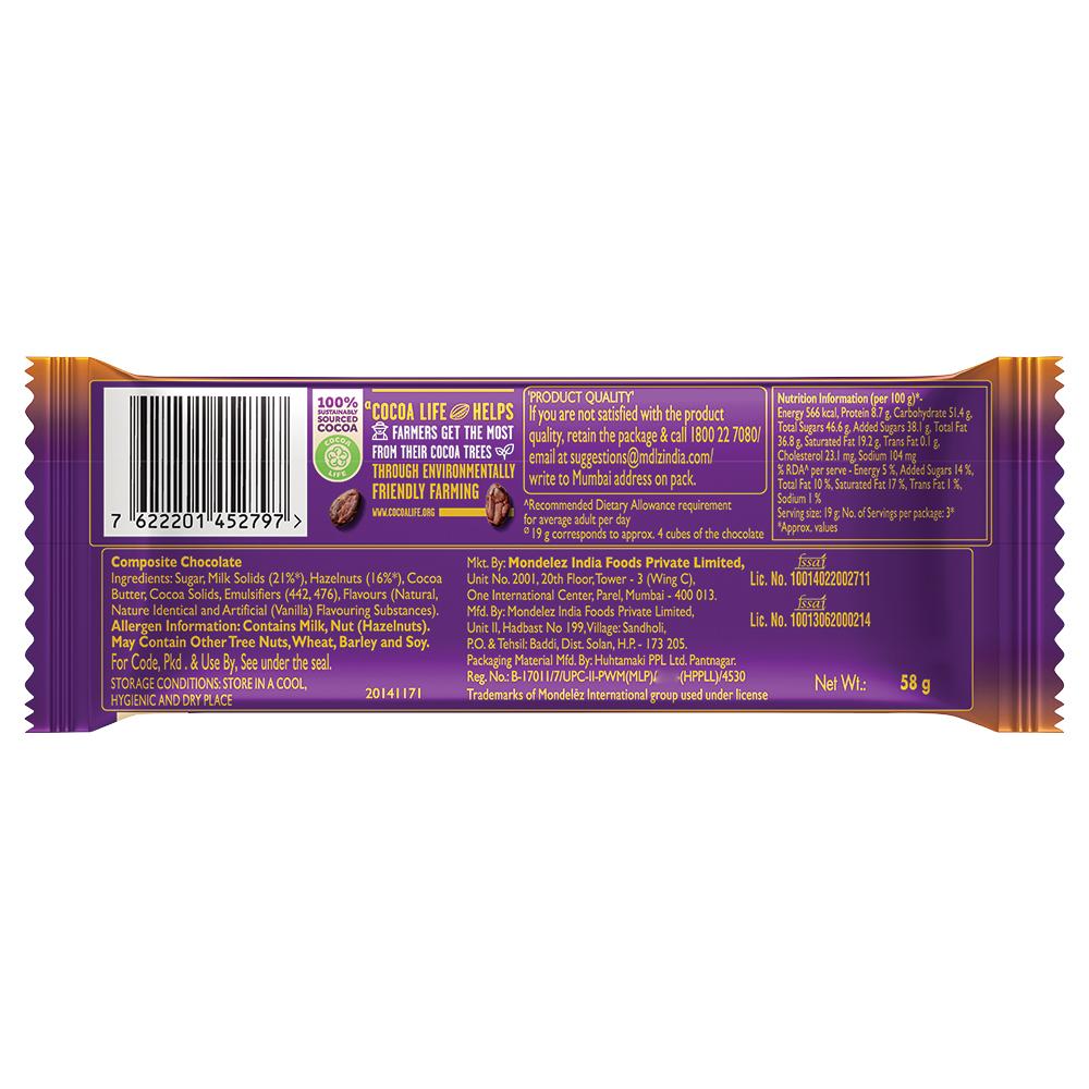 Cadbury Dairy Milk Silk Hazelnut Chocolate 58 G – view 2