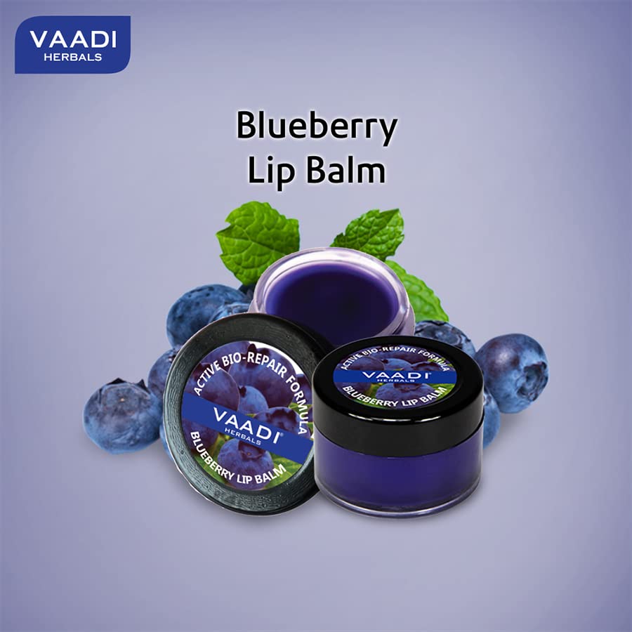 Vaadi Herbals Lip Balm, Blueberry, 10g x 8 – view 4