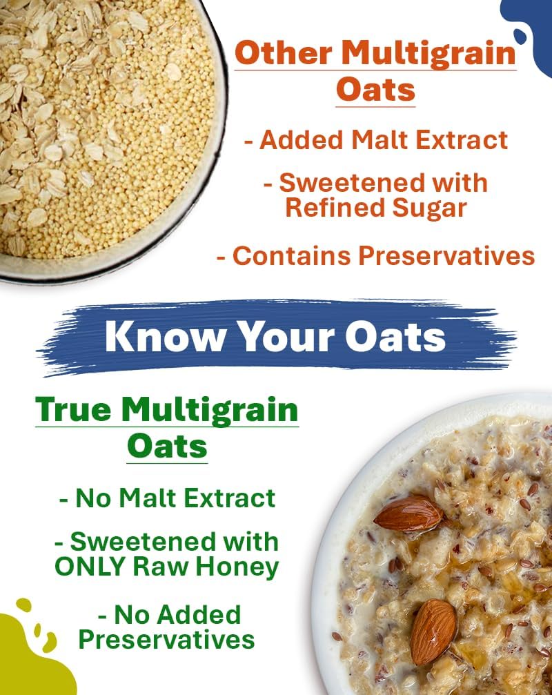 True Elements Multigrain Oats 500g - Jowar and Ragi – view 6