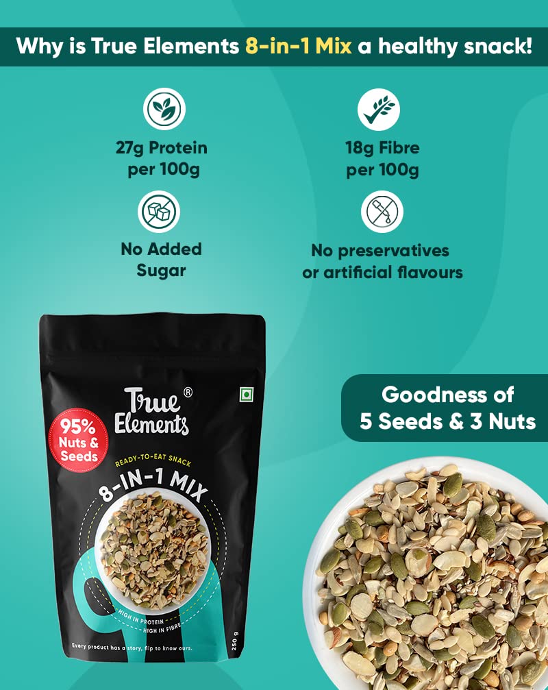True Elements 8 in 1 Mix Seeds 125g - Seeds for Eating – view 4