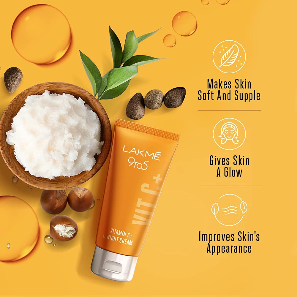 Lakme 9to5 0.5% Active Vitamin C+ Night Cream for Face – view 3