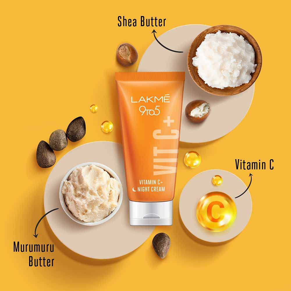 Lakme 9to5 0.5% Active Vitamin C+ Night Cream for Face – view 4