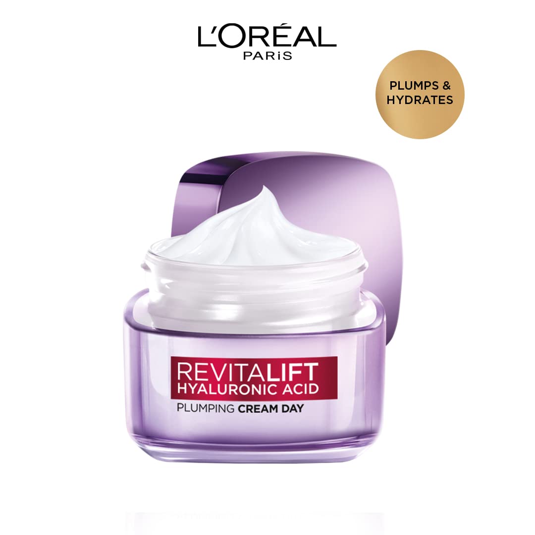 L'Oreal Paris Day Cream for Women, Hydrates and Replumps, For Radiant Skin, Revitalift Hyaluronic Acid, 15ml – view 2