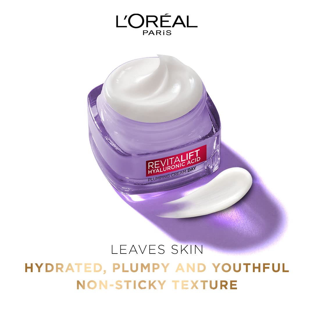 L'Oreal Paris Day Cream for Women, Hydrates and Replumps, For Radiant Skin, Revitalift Hyaluronic Acid, 15ml – view 5
