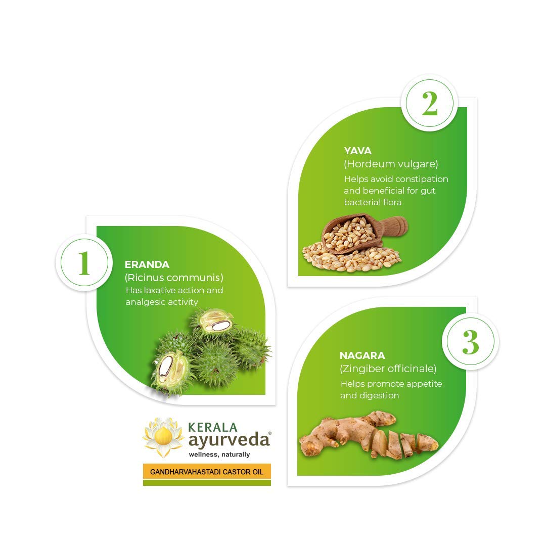 Kerala Ayurveda Gandharvahastadi Castor Oil 100 ml – view 4