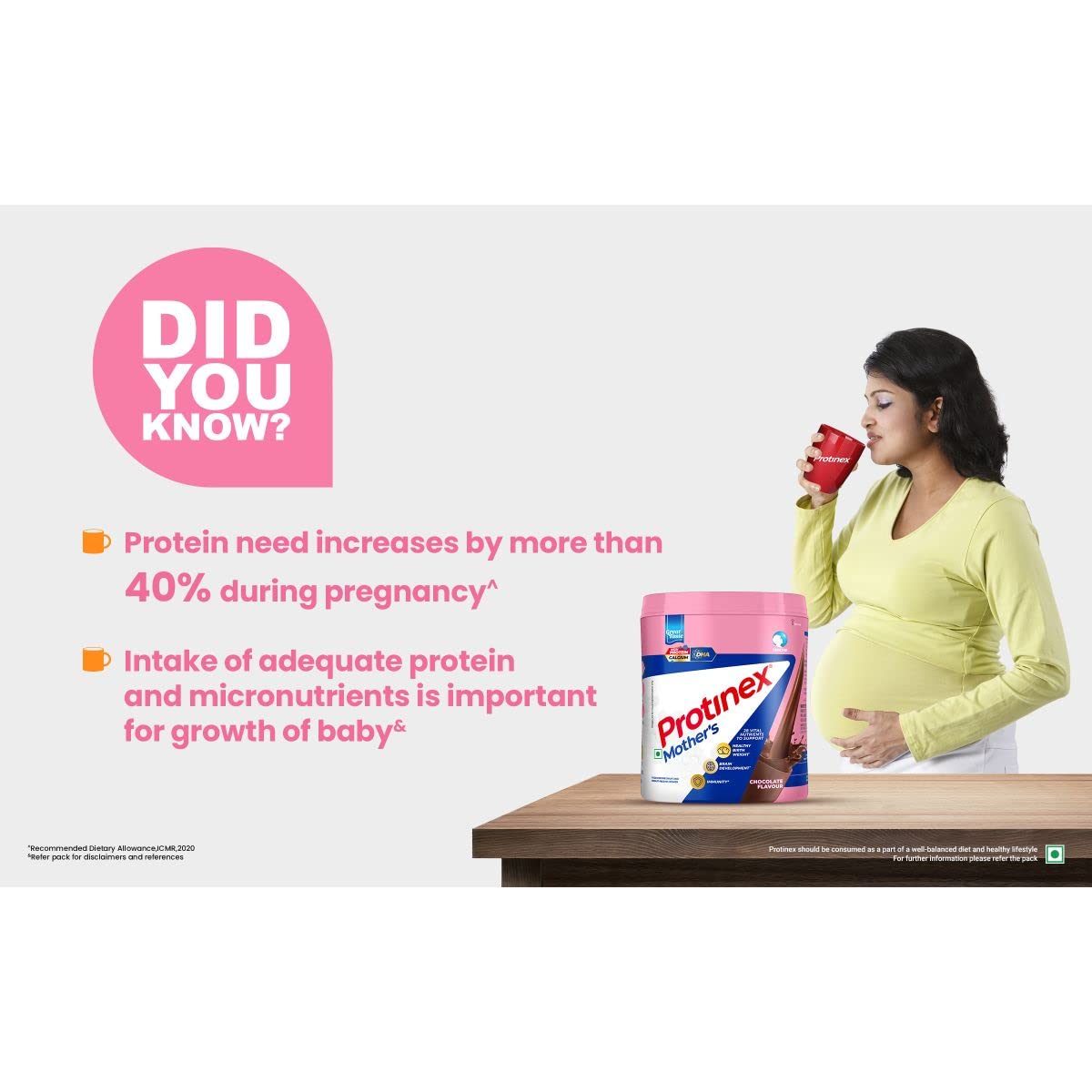 Protinex Mother'S Nutritional Mix - (Chocolate Flavor,400 Gms,Jar) With 28 Vital Nutrients To Support Healthy Birth Weight,Brain Development & Immunity,Soy,16 Servings – view 5