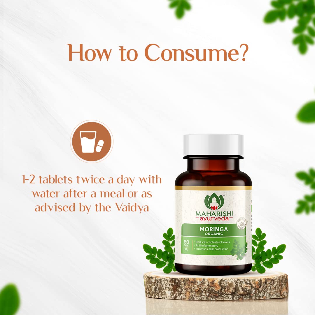 Maharishi Ayurveda Organic Moringa Tablets 500 MG – view 6