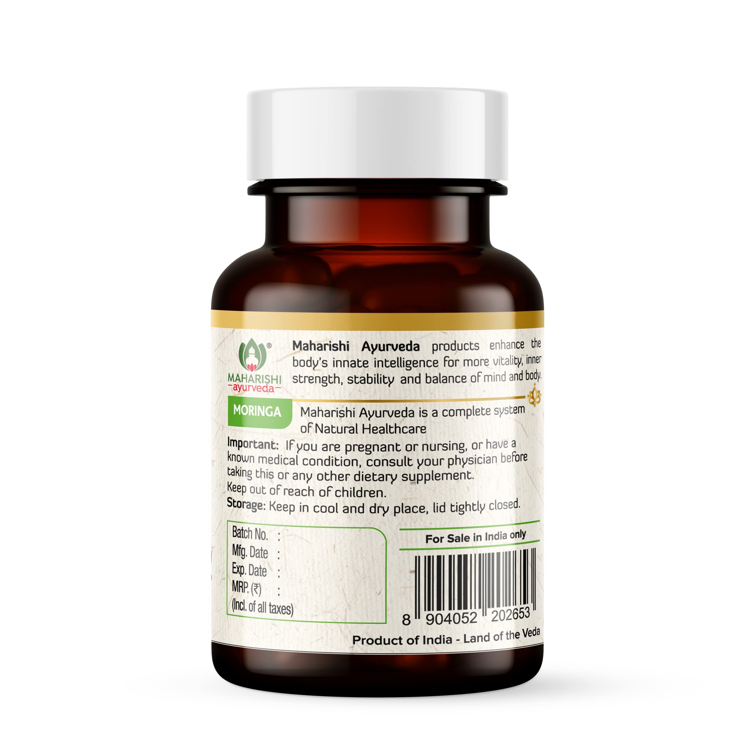 Maharishi Ayurveda Organic Moringa Tablets 500 MG – view 7