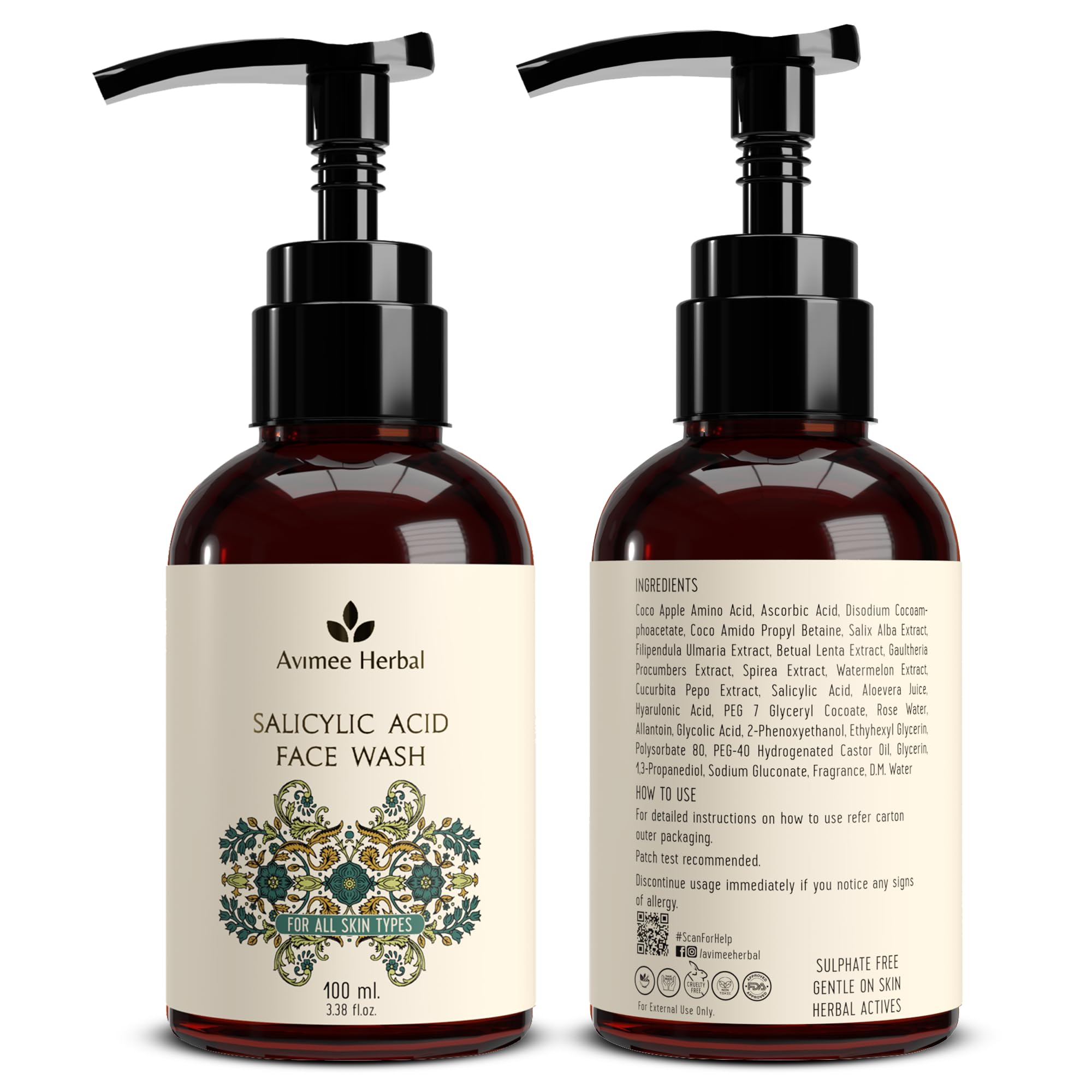 Avimee Herbal 2% Salicylic Acid Face Wash For Oily Skin – view 6