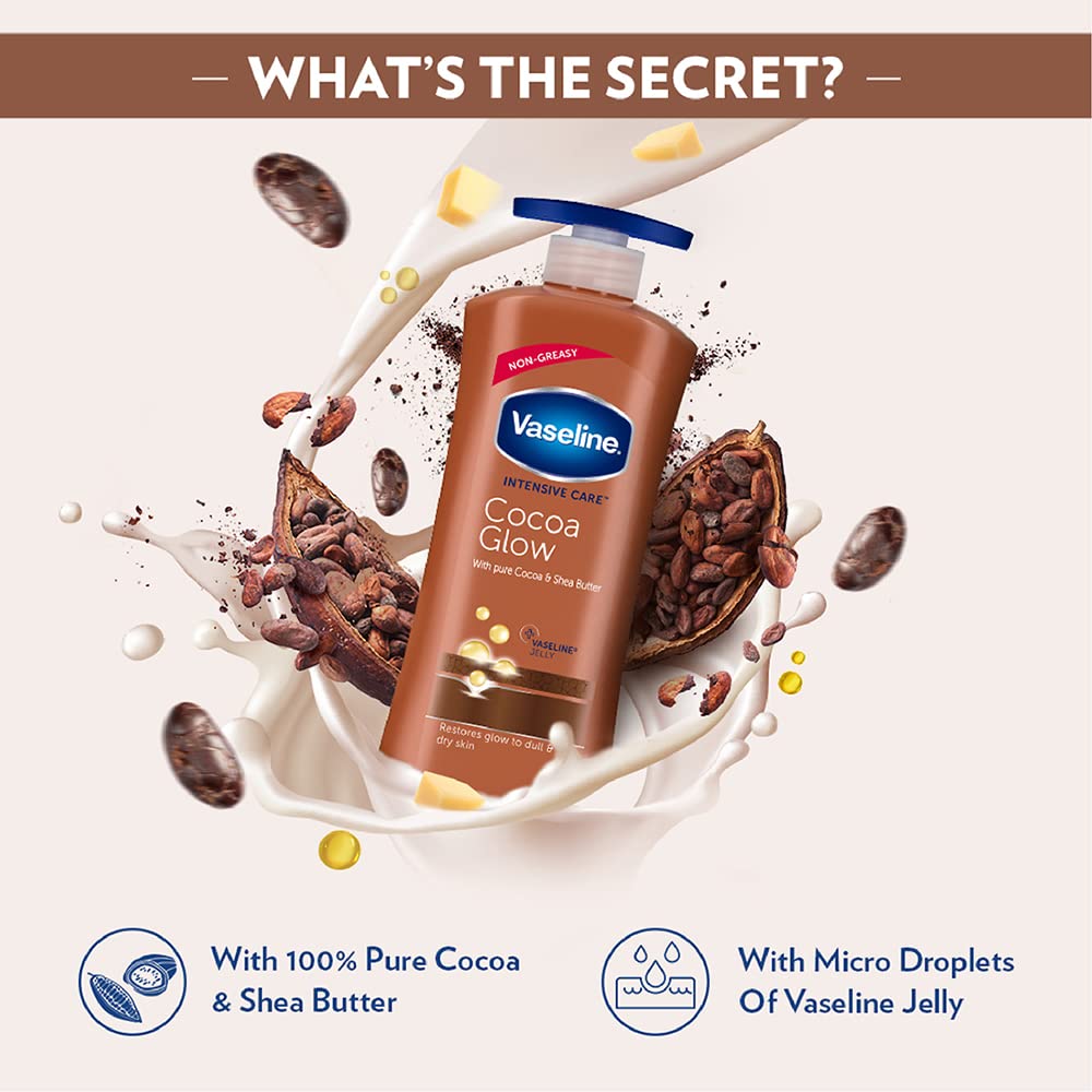 Vaseline Cocoa Glow Body Lotion, 600 ml – view 3