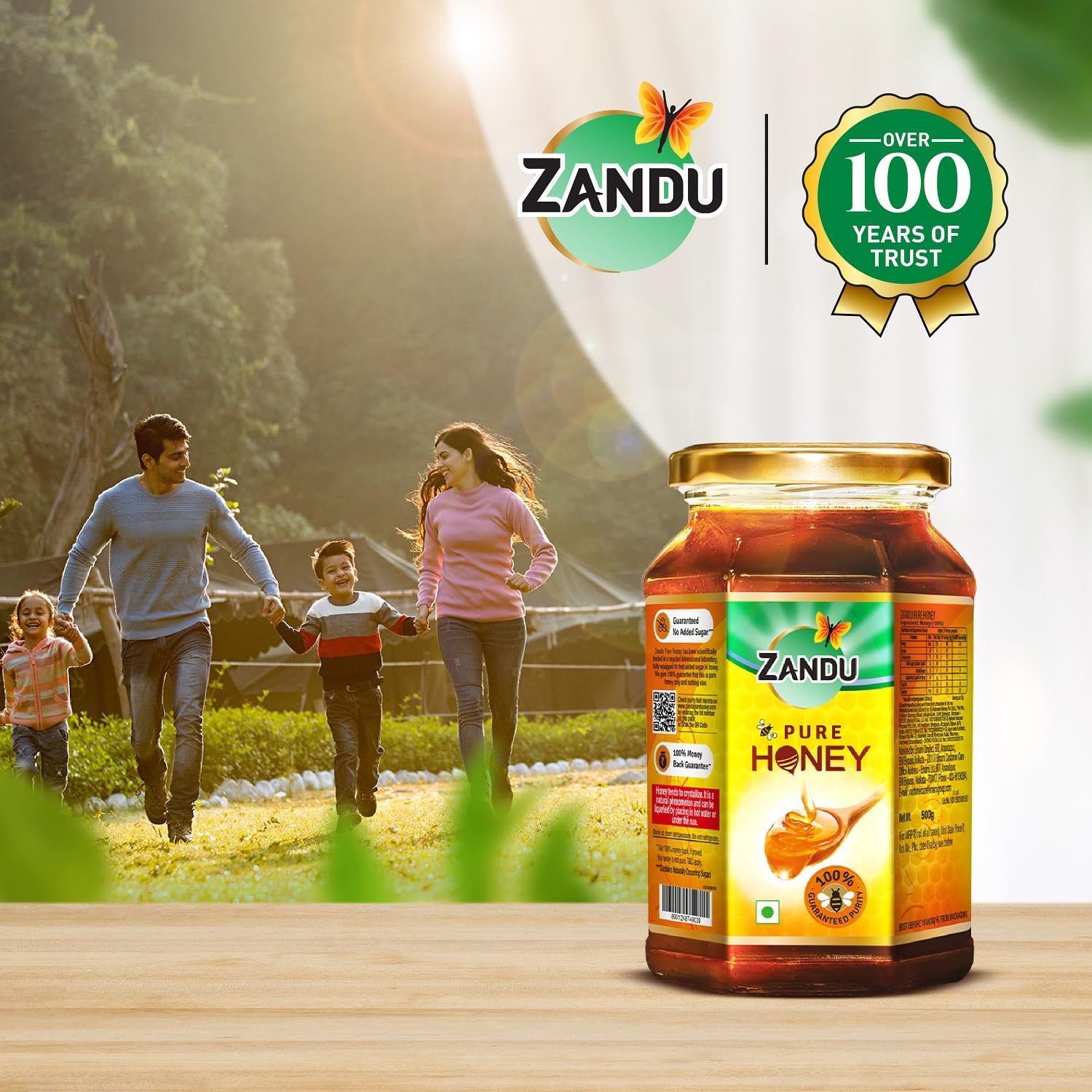 Zandu Pure Honey, 100% Purity, No Added Sugar, 500g – view 4