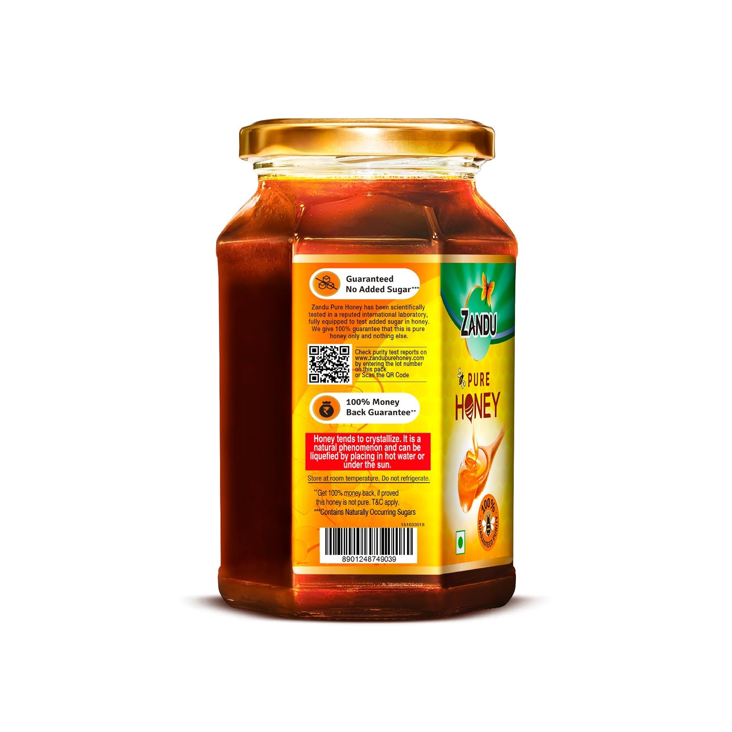 Zandu Pure Honey, 100% Purity, No Added Sugar, 500g – view 8