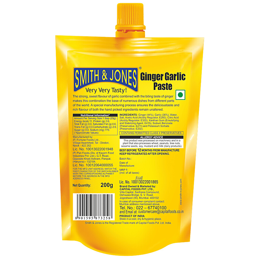 Smith & Jones Ginger Garlic Paste 200 g – view 3