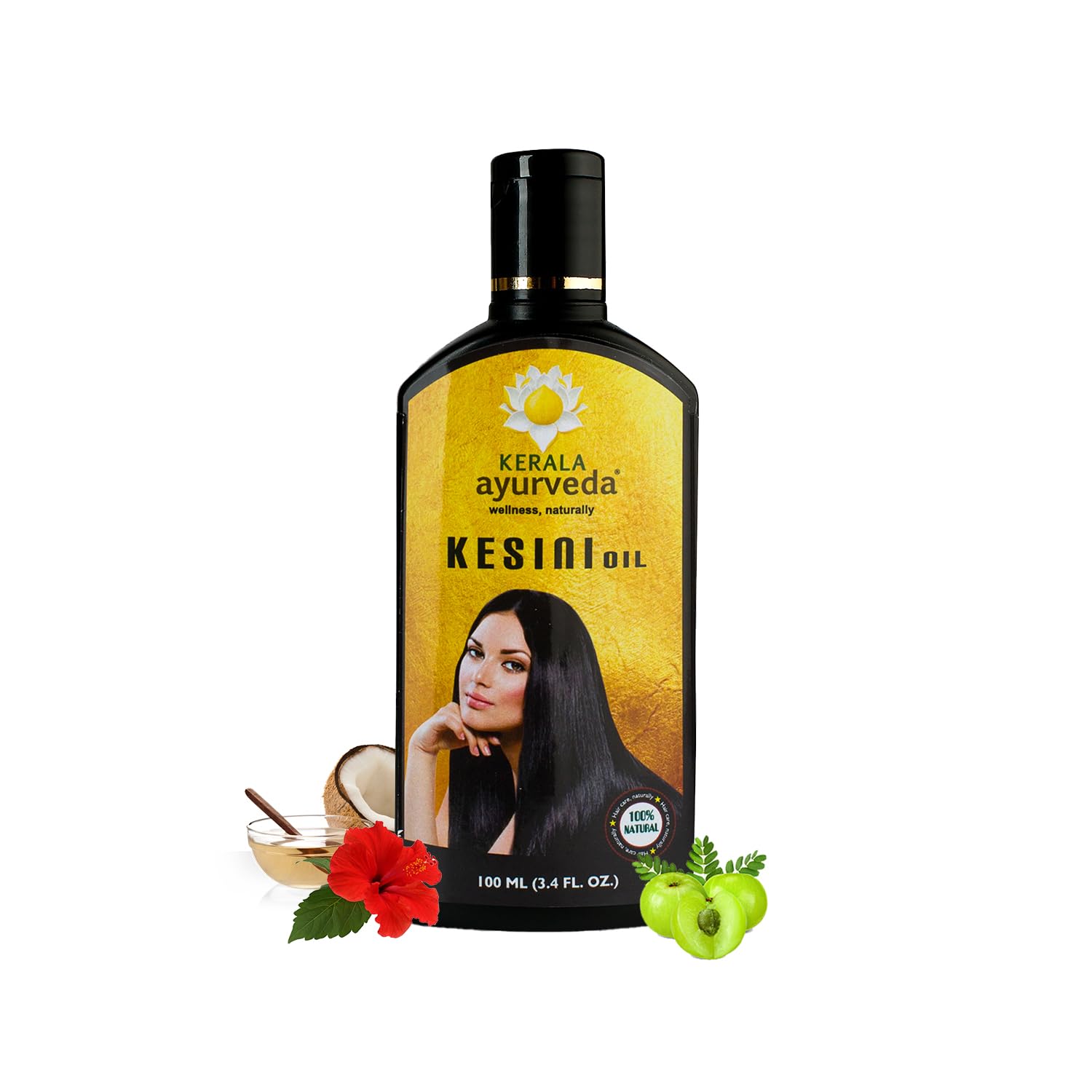 Kerala Ayurveda Kesini hair oil 100 ml product bottle