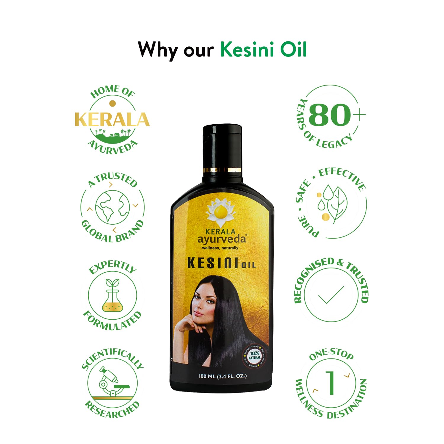 Kerala Ayurveda Kesini Oil 100ml – view 5