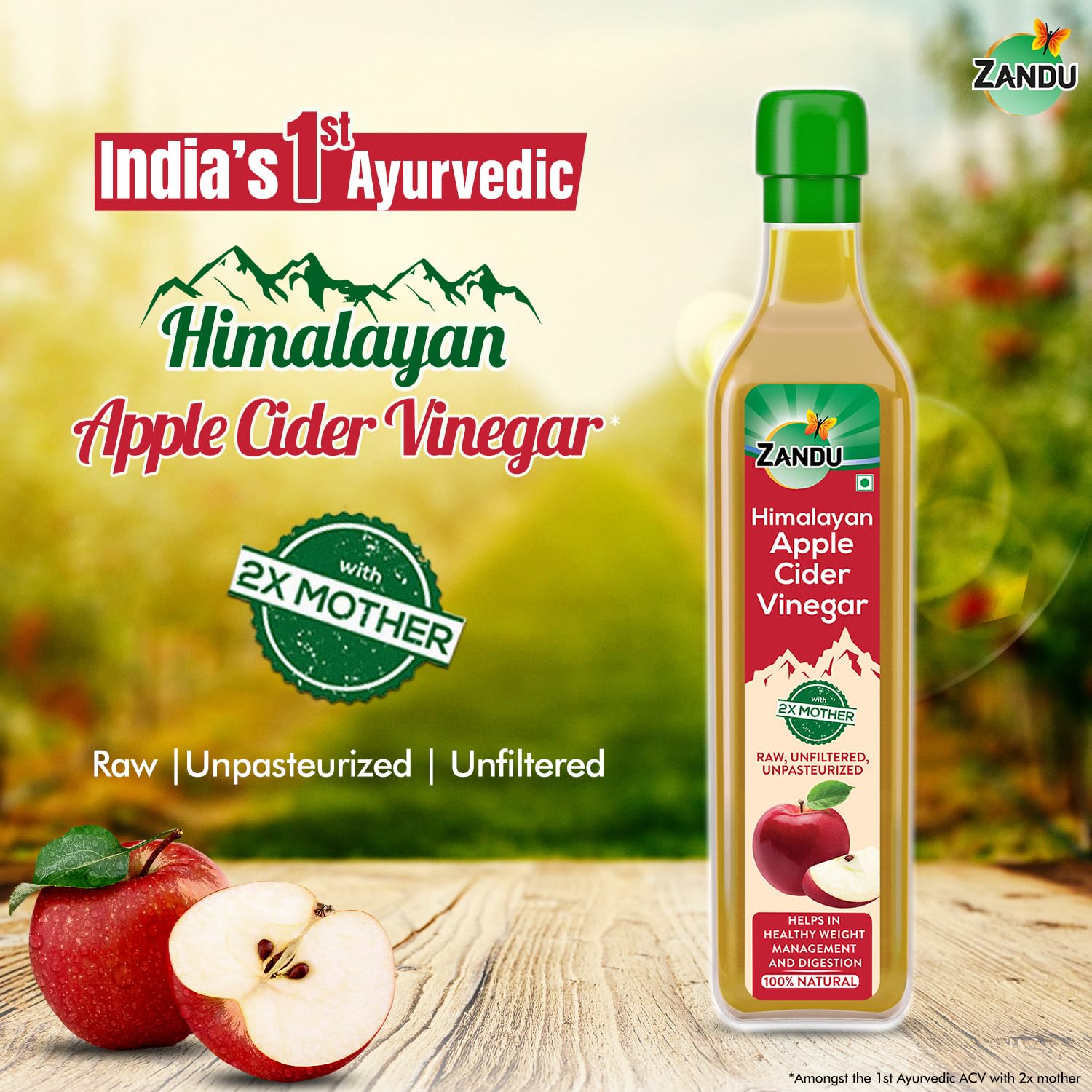 Zandu Himalayan Apple Cider Vinegar – view 2