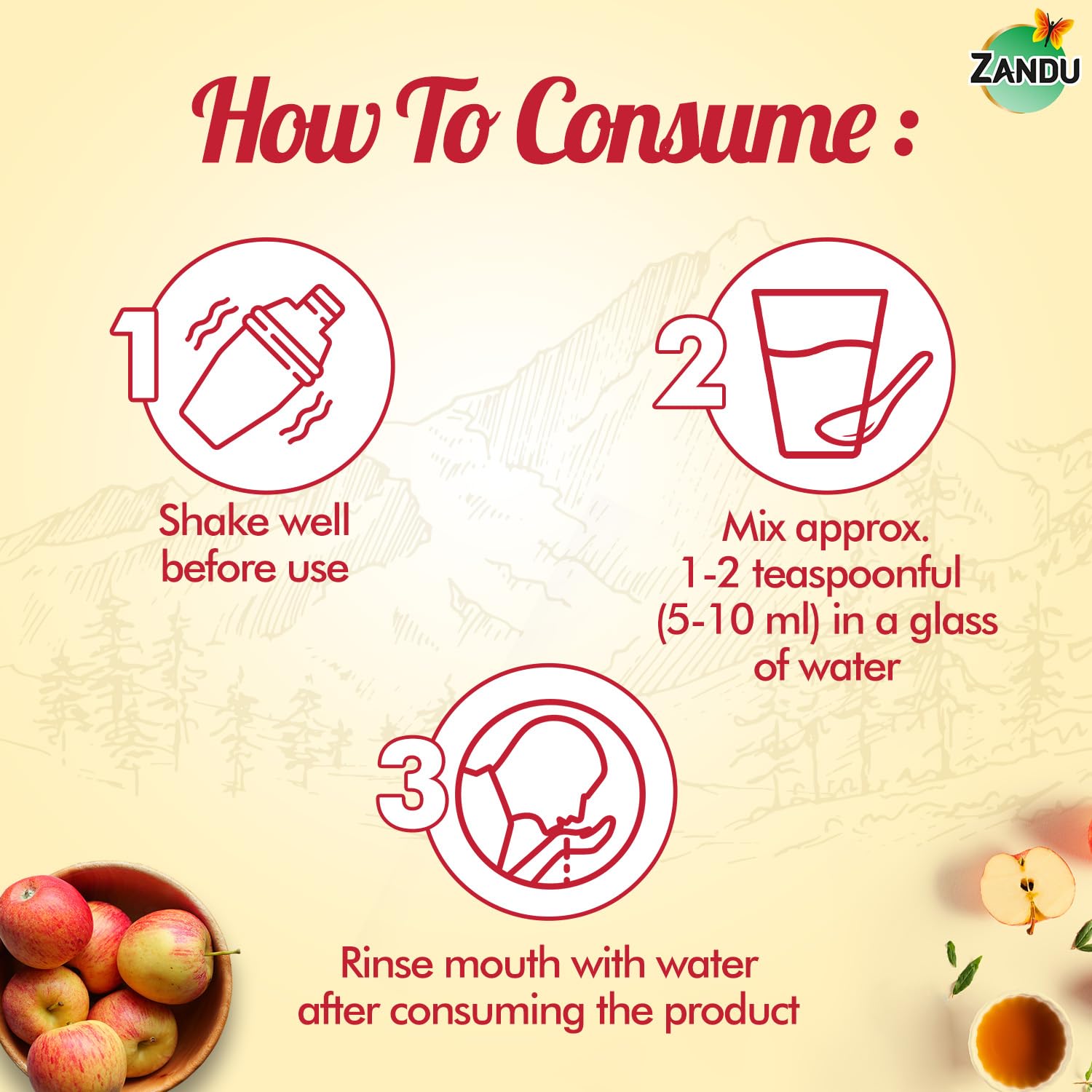 Zandu Himalayan Apple Cider Vinegar – view 5