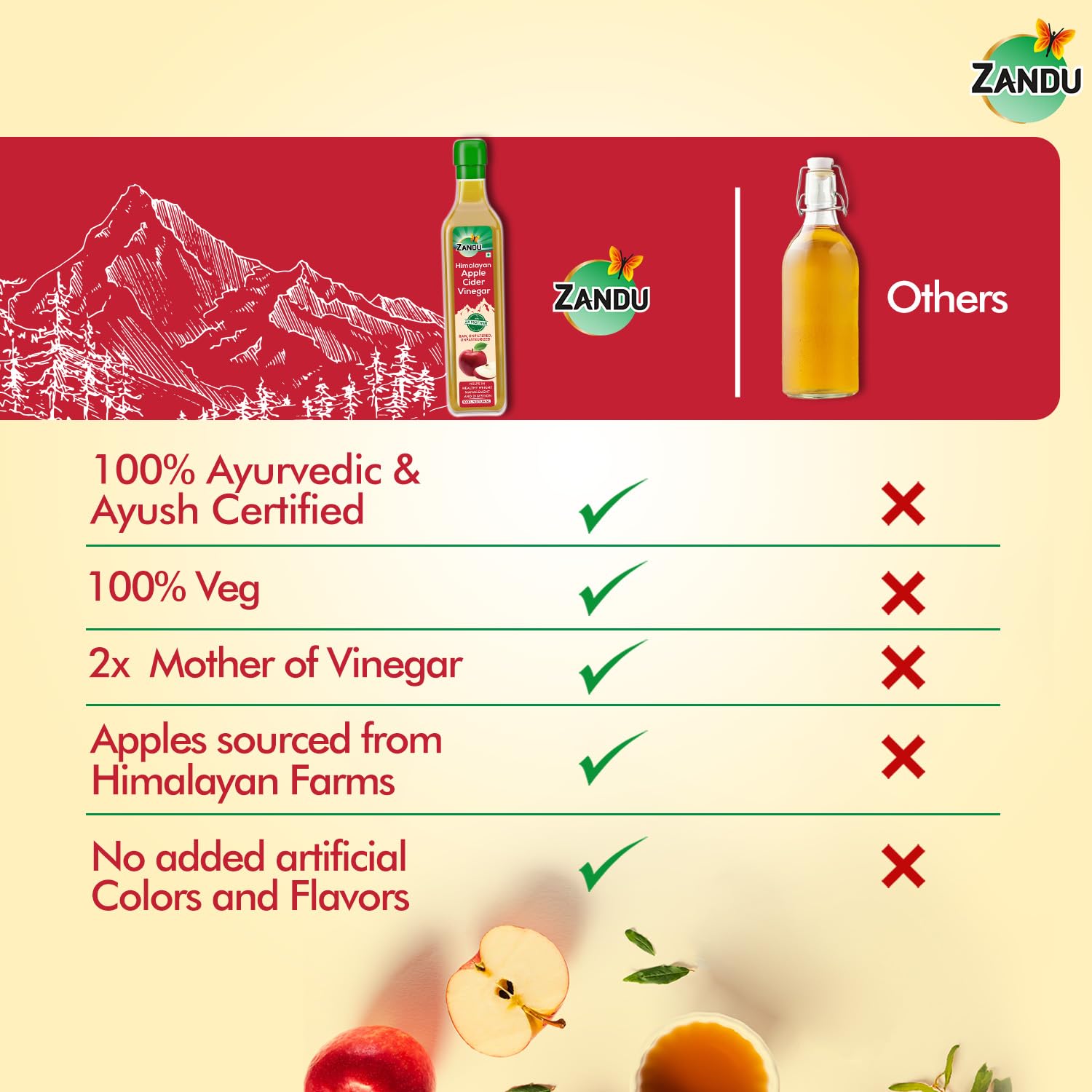 Zandu Himalayan Apple Cider Vinegar – view 6