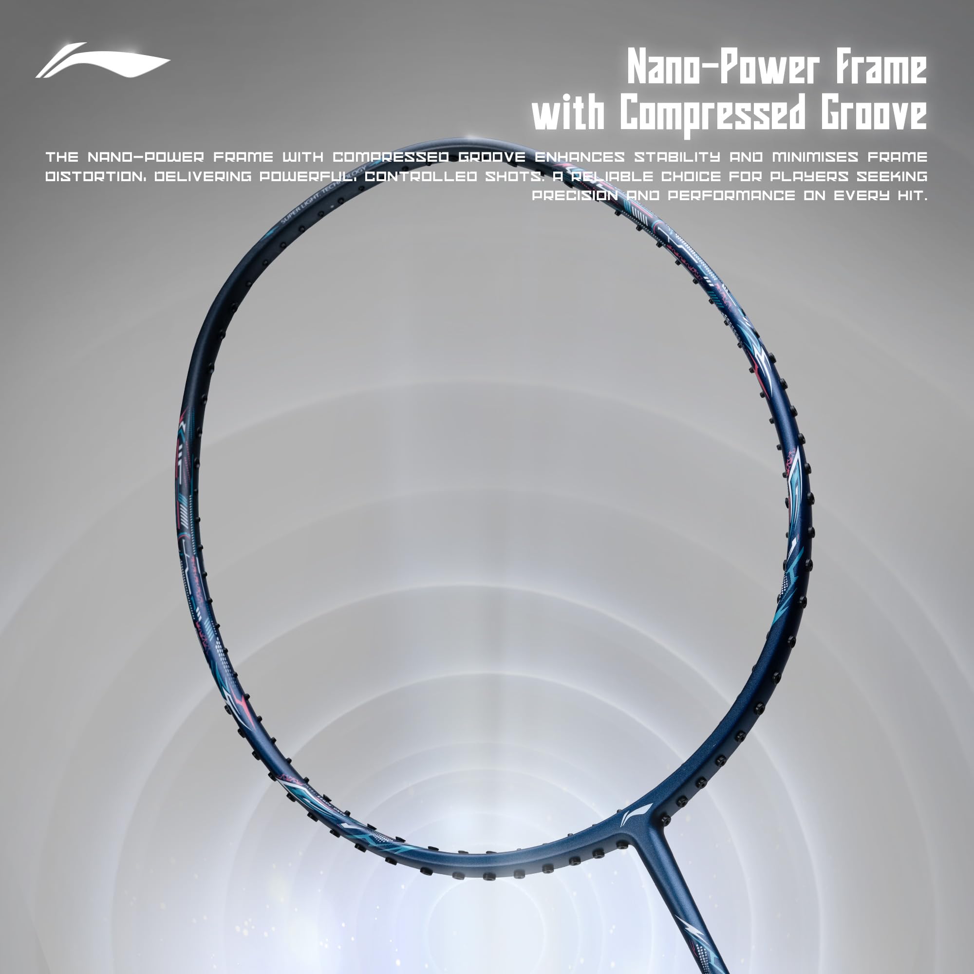 Li-Ning Li-Ning G-Force 3800 II Superlite Unstrung Badminton Racket with Full Cover – view 4