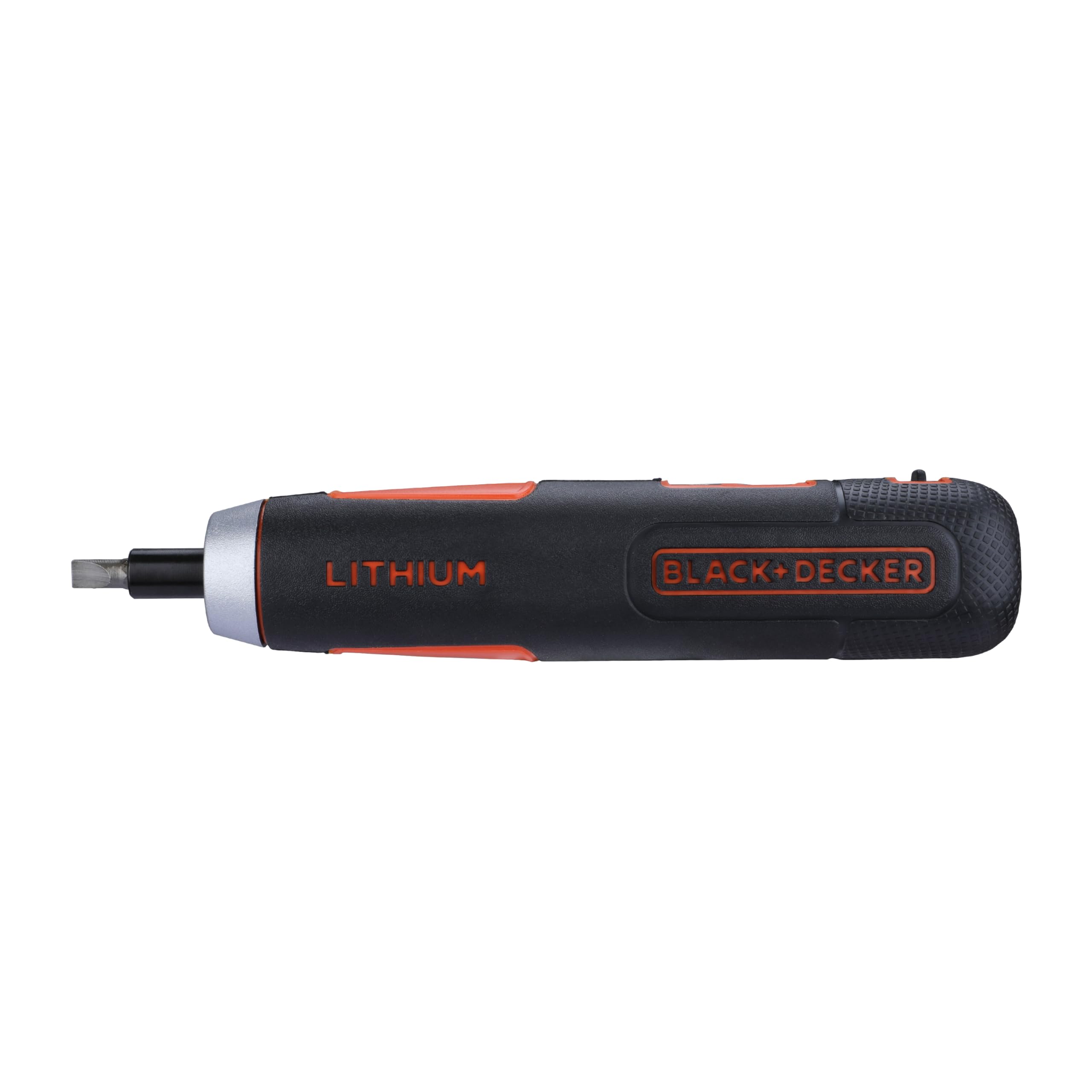 BLACK+DECKER BD40K4 4V 6.35mm Li-ion Cordless Screwdriver with E-Clutch and Intelligent Torque System with LED Worklight & 4-Piece Accessories for Home & DIY Use, 1 Year Warranty, ORANGE & BLACK – view 4