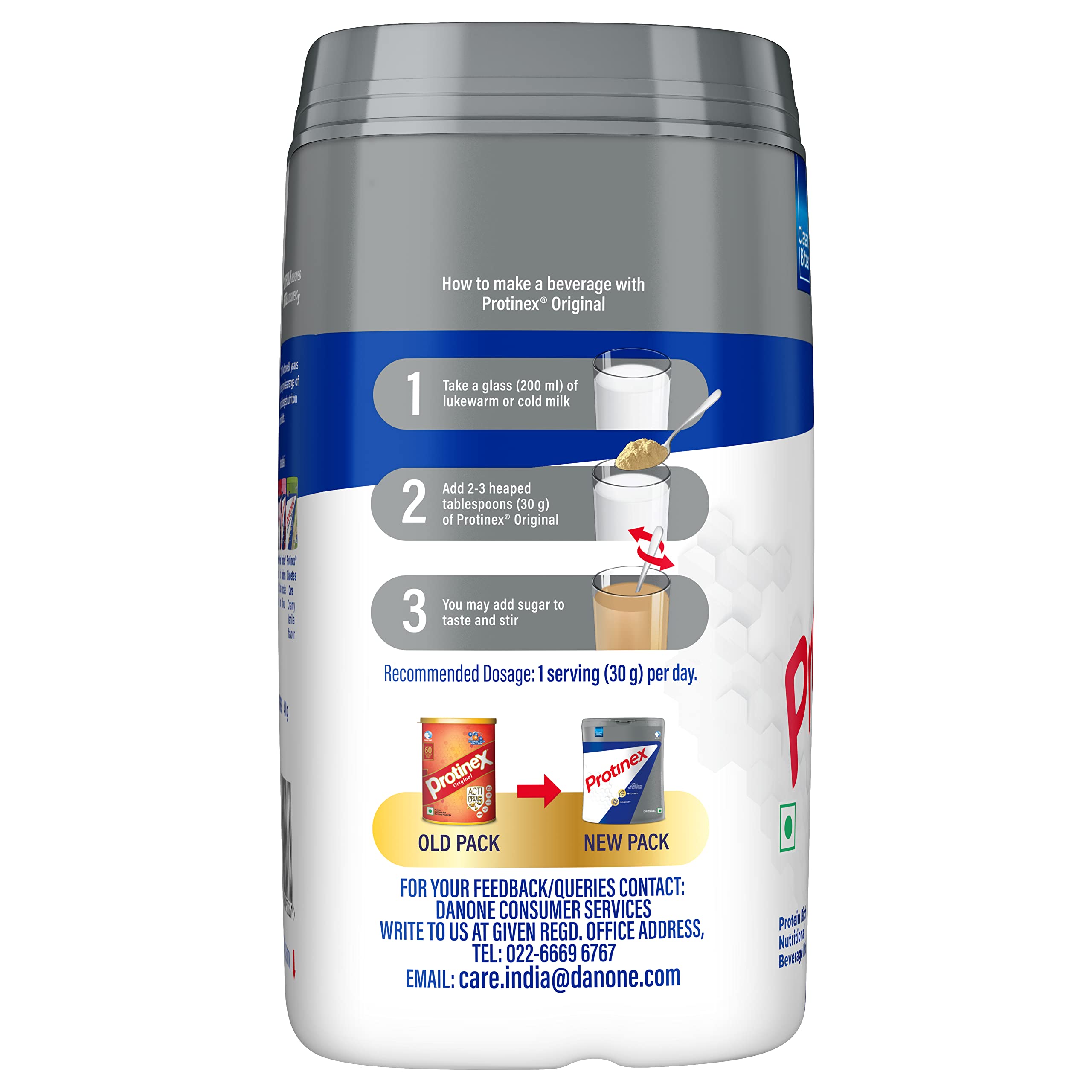 Protinex Nutritional Protein Rich Mix For Adults-(Original, 400 Gms, Jar) With Vital Nutrients To Support Faster Absorbation & Immunity Powder – view 7