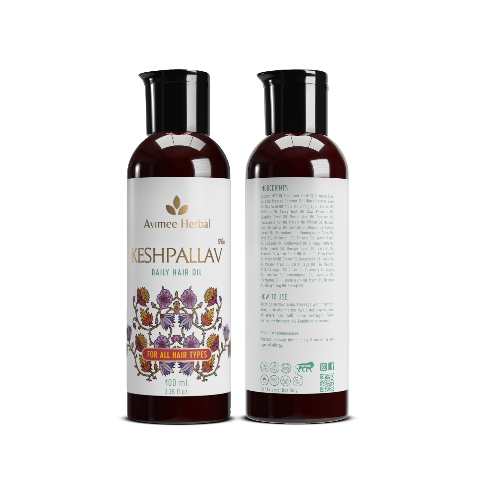 Avimee Herbal Keshpallav Plus Hair Oil for Men & Women – view 2