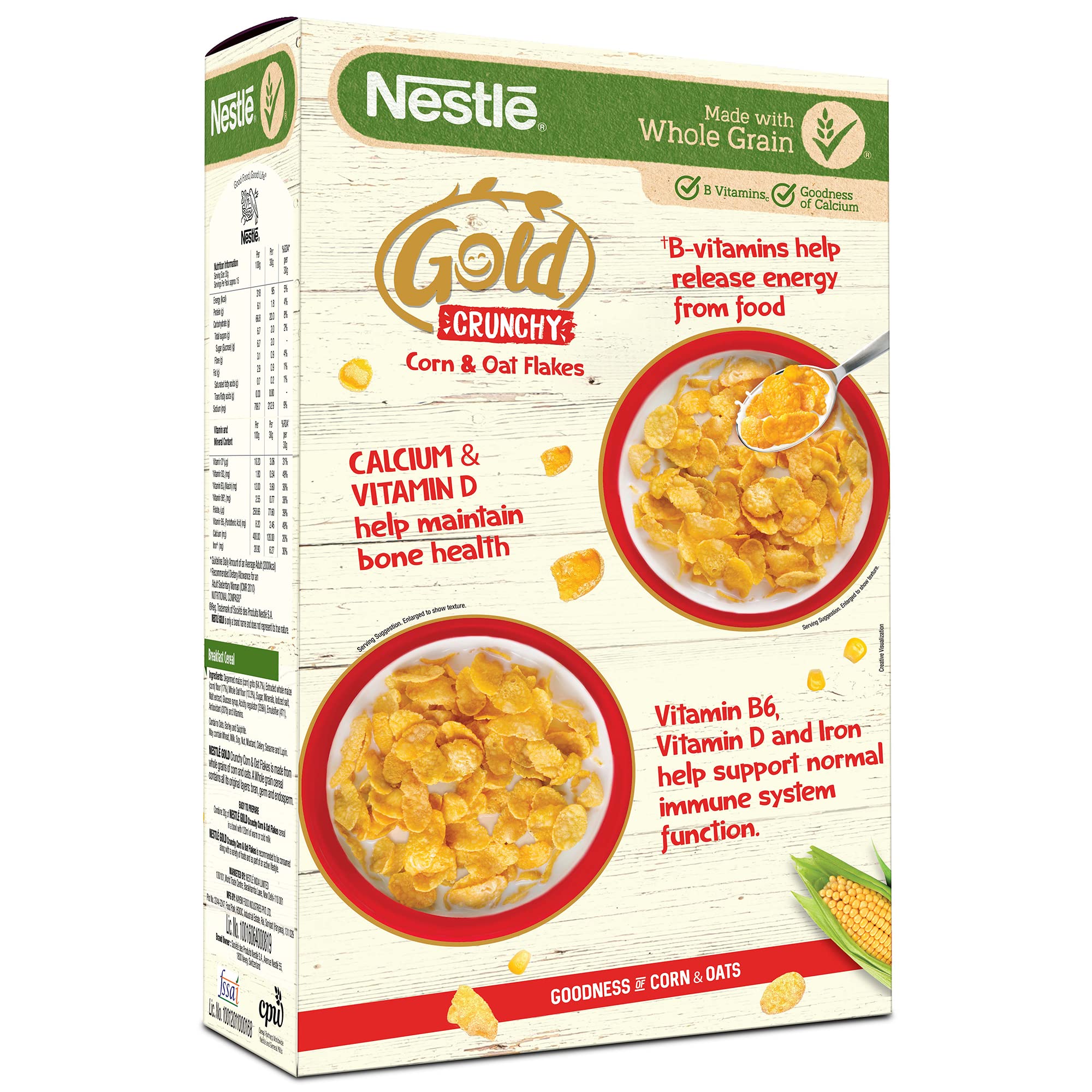 NESTLE GOLD Crunchy Oat and Corn Flakes, Breakfast Cereal - 475g – view 2