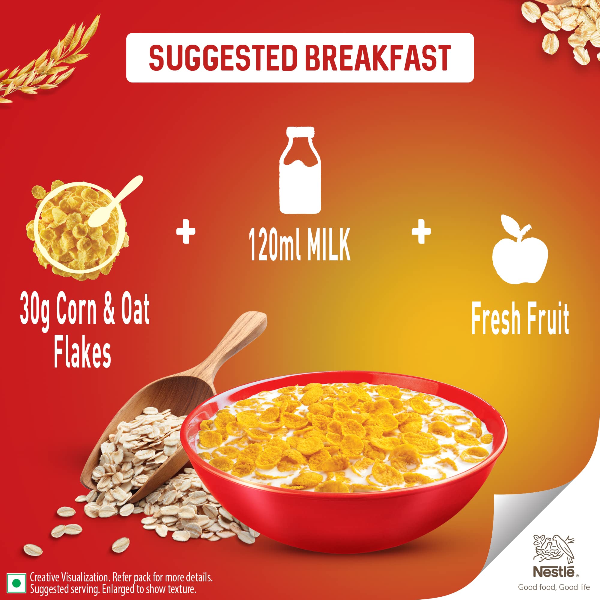 NESTLE GOLD Crunchy Oat and Corn Flakes, Breakfast Cereal - 475g – view 6