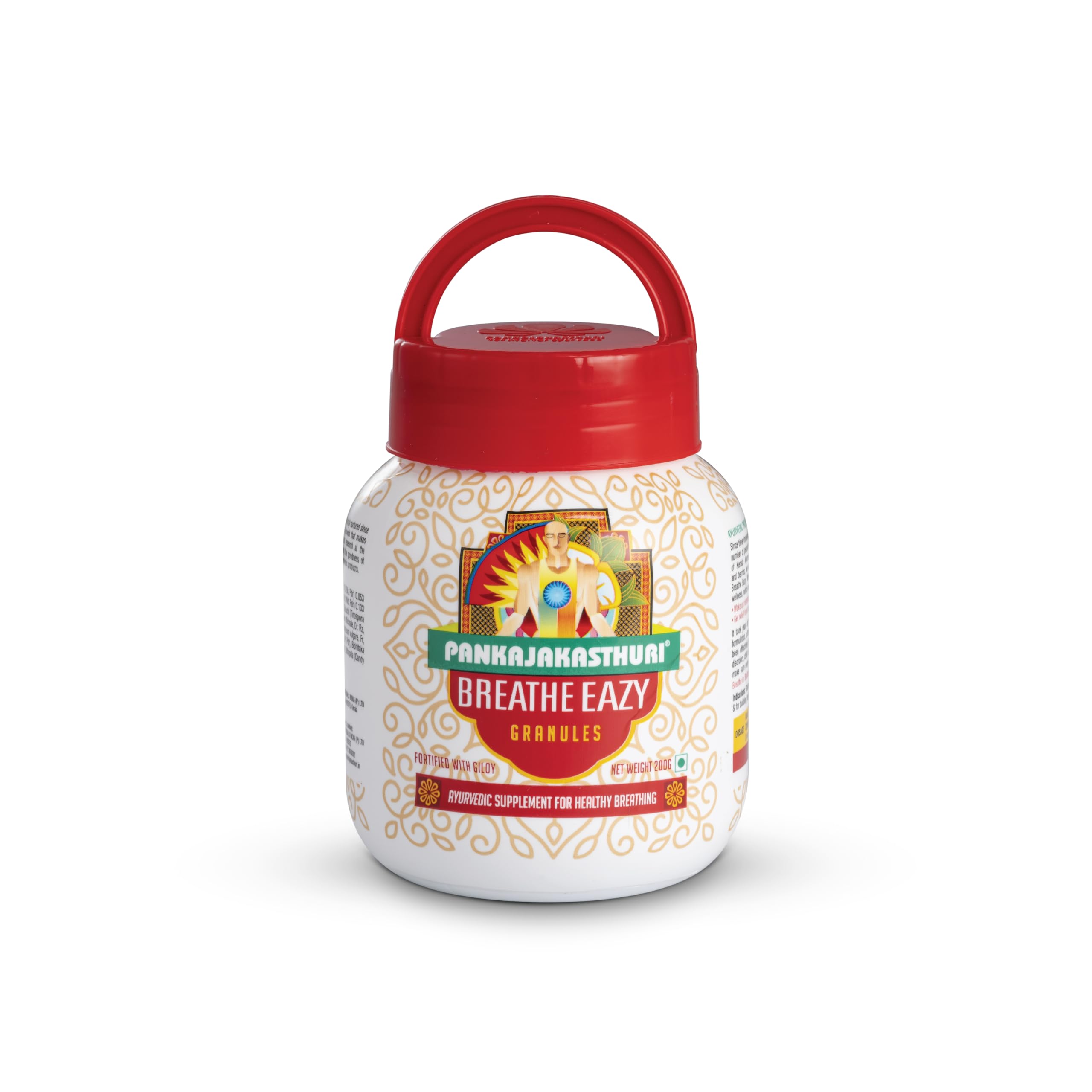 Front view of Pankajakasthuri Breathe Eazy Granules 400g pack