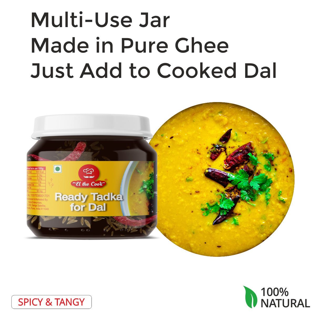 El The Cook Punjabi Dal Tadka Jar - 180g – view 5