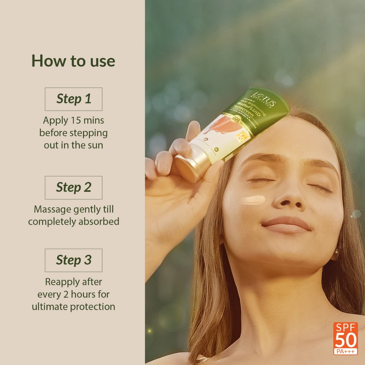 Lotus Botanicals Vitamin C Skin Brightening MatteFluid Sunscreen – view 4