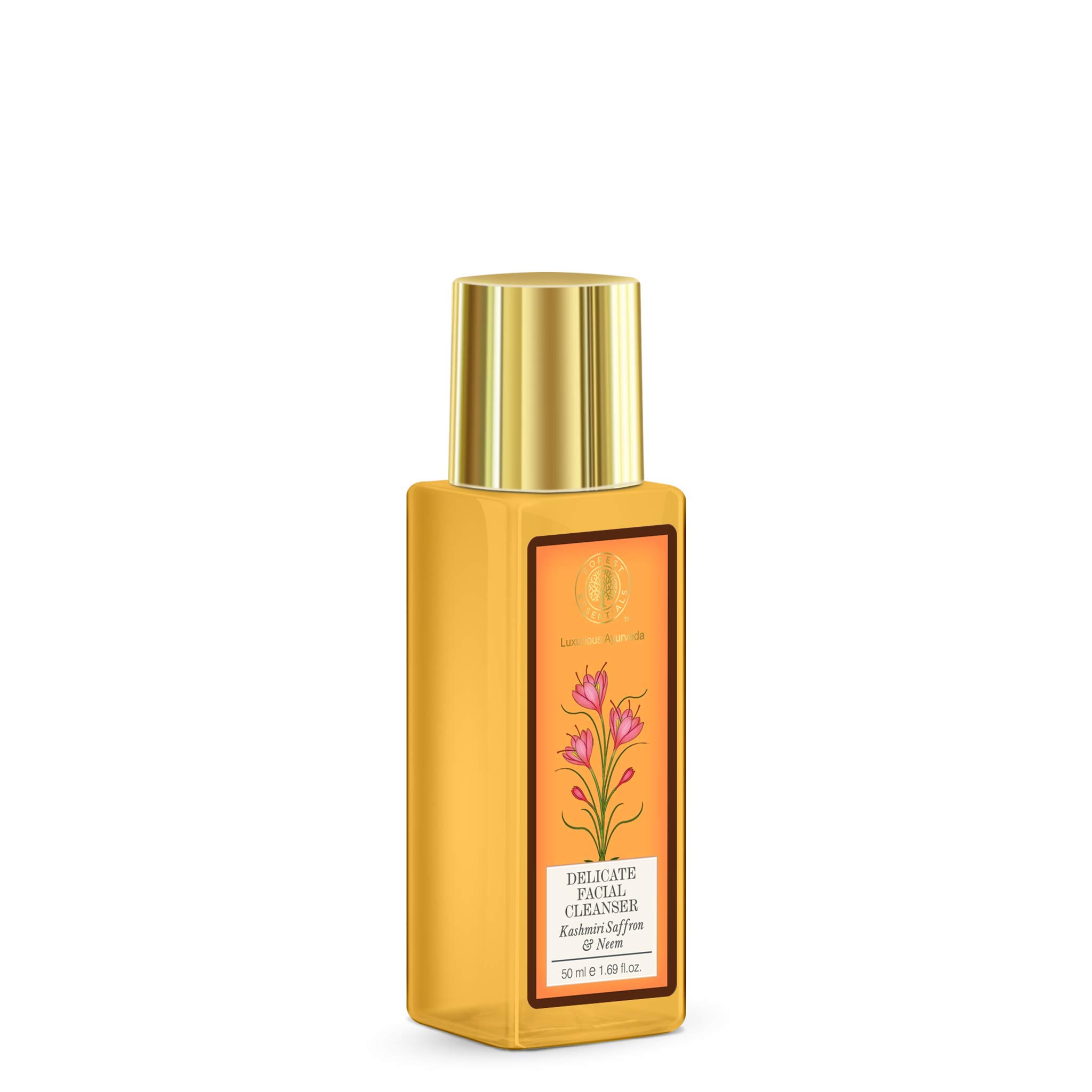 Forest Essentials Delicate Facial Cleanser, Saffron and Neem, 50ml and Revitalising Kashmiri Walnut Gel Scrub, 50g – view 3