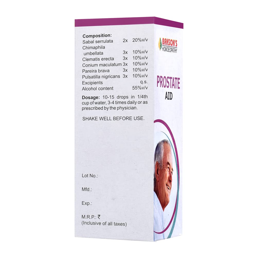 Dr. Bakshi's BAKSON'S HOMOEOPATHY Bakson's Prostate Aid Drops (30 Ml) – view 2