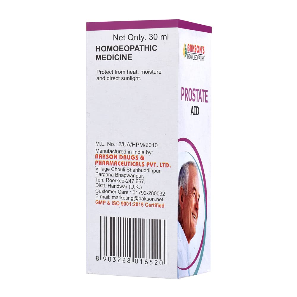 Dr. Bakshi's BAKSON'S HOMOEOPATHY Bakson's Prostate Aid Drops (30 Ml) – view 3