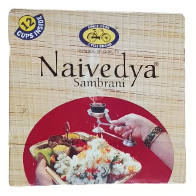 Jaisakshi Cycle Pure Om Shanthi Naivedya Jumbo Sambrani Dhoop - 12 Pieces – view 3