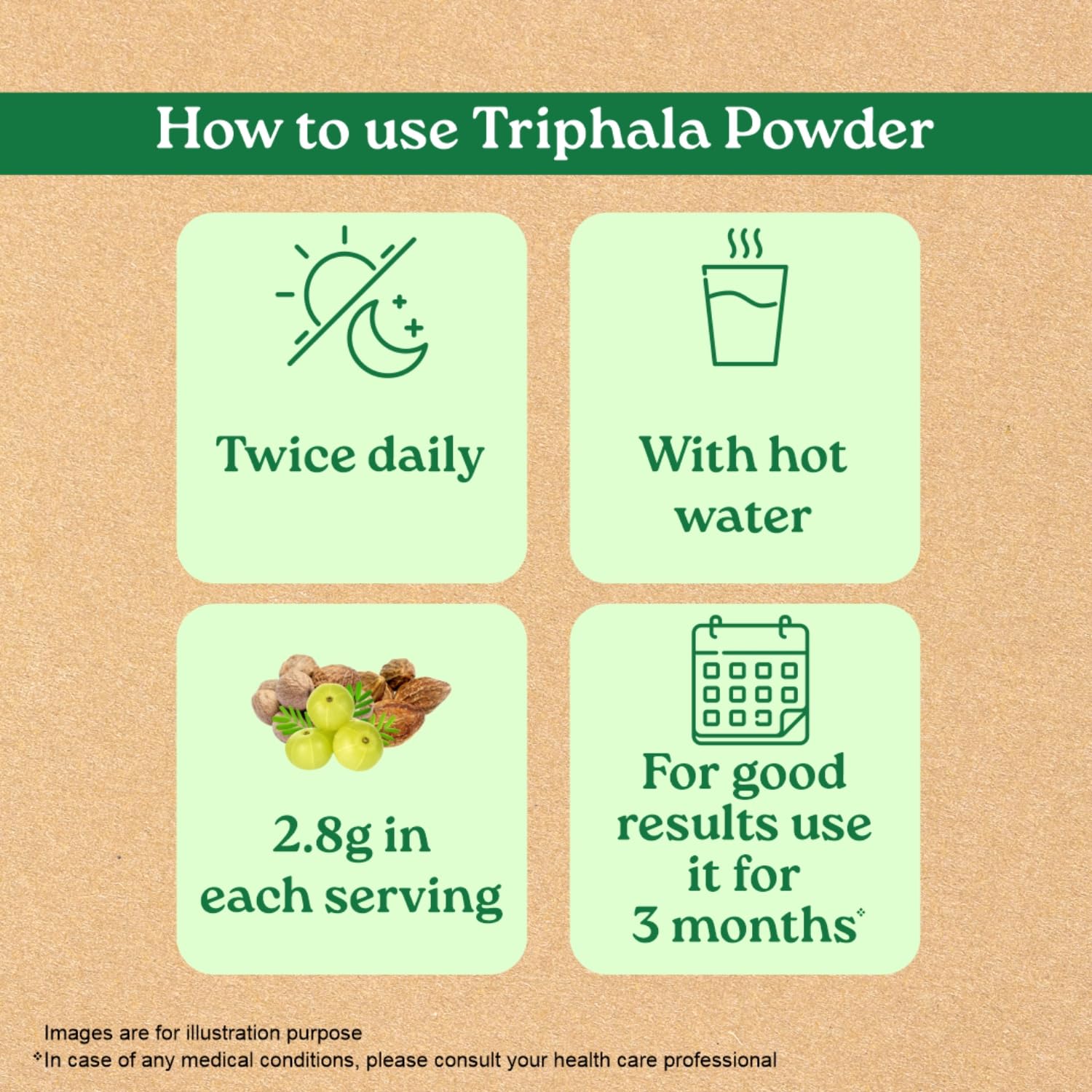 A TATA Product - Organic India Triphala Powder - 100g, Supports Immune System, Colon & Digestion, For Balanced Bowel & Gut Health, Contains Bioactives and Antioxidants, GMP & NPOP Certified Organic – view 9